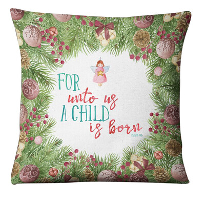 

Tailored Christmas Rectangle Cushion Cover Silk Square Pillow Case Pillowcase