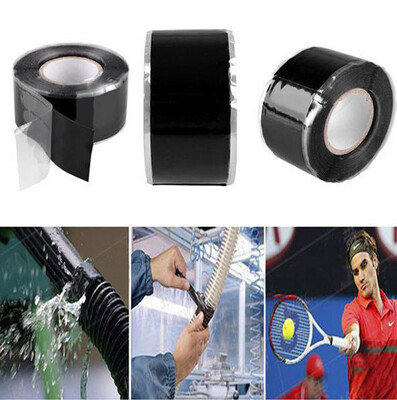 

〖Follure〗1PC 3 Meter Strong Seal Black Silicone Adhesive Sealing Tape Self Fusing Wire