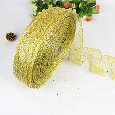 

Gobestart New 10m Messy Net Lock Dusting Christmas Ribbon Christmas Tree Decoration Ribbon