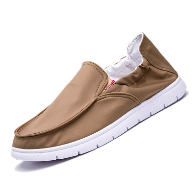 

Fashion Mens Casual Canvas Shoes Breathable Slip On Anti-Slip Loafers Flats Size