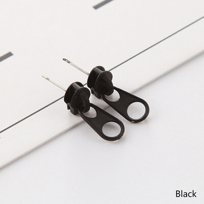

Punk Rock Zipper Earrings Tools Stud Stainless Steel Tragus Cartilage Ear Piercing Women Men Body Jewelry