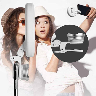 

Multifunctional Selfie Ring Light 3 Light-colors Optional with 38pcs WarmCool White 12pcs Multi-color LED Light-beads Perfect for