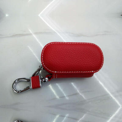 

Genuine Leather Casual Barrel-shaped Solid Unisex Key Bag