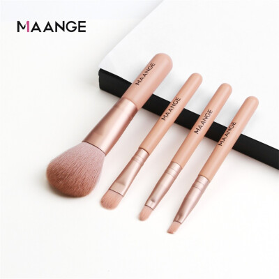 

〖Follure〗Mini Makeup Brush Set With 4 Pcs Micro Crystal Hair Blush Eye Shadow Brush