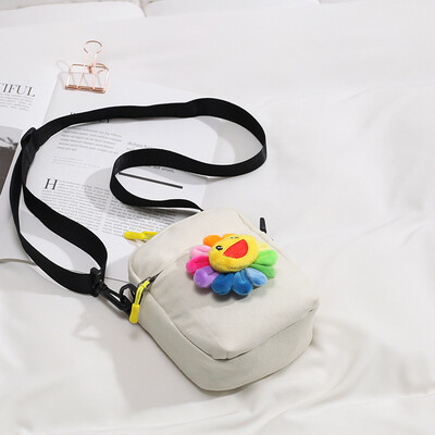 

Sen girl small bag female 2019 new ins Japanese Harajuku student cute canvas shoulder Messenger bag