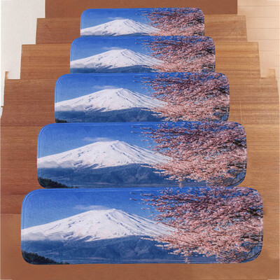 

Toponeto 1Set StepBasic Non-Slip Coral Fleece Resistant Carpet Stair Mat