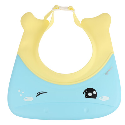 

Baby Shower Cap Infant Water Resistant Ear Silicone Shampoo Hat