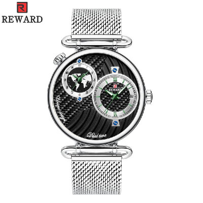 

REWARD Men Sport Watches Waterproof Outdoor Wristwatch Mens Quartz Military Army Watch Dual Display for Men