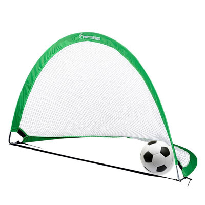 

483030in Semicircle Portable Folding Soccer Goal Child Pop Up Soccer Goal for Sports Training Backyard Playground