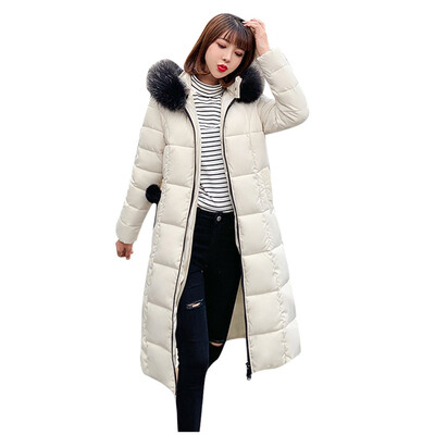 

Toponeto Women Winter Warm Hooded Thick Zipper Pocket Slim Jacket Overcoat Outcoat Coat