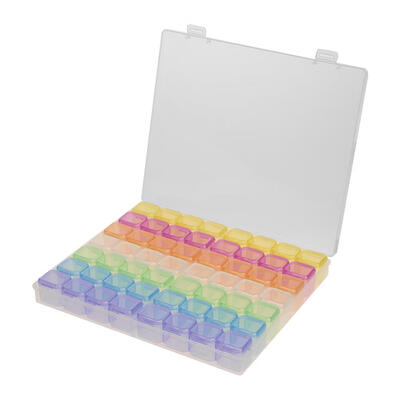 

56 Grids Jewelry Box Diamond Embroidery Crystal Bead Organizer Storage Case