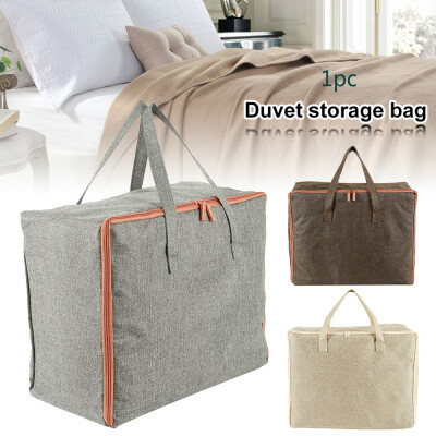 

1PC Large Cloth Bedding Duvet Storage Bag Zipped Handles Storage Bag Box