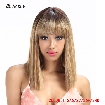 

Noble Synthetic Wig For Black Women613 White Women Short Wig Straight 14 Inch Blonde Wig Cosplay Hair Synthetic Lace Front Wig