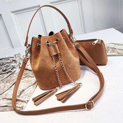 

Harbor wind small bag female 2019 new wave retro chain bucket bag Korean version of the wild shoulder bag shoulder bag Messenger bag