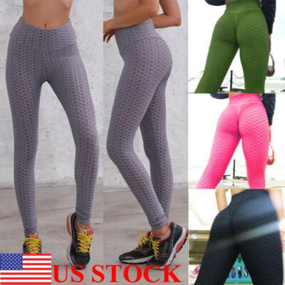 

US Women High Waist Yoga Sport Leggings Running Gym Stretch Sports Long Pants