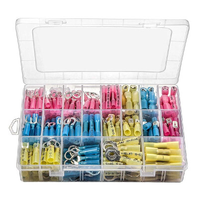 

240pcs Heat Shrink Wire Connectors Waterproof Wire Electrical Terminals for Marine Automotive