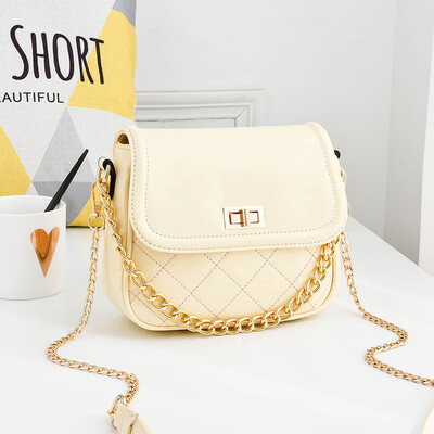 

On the new small bag girl fashion chain slanted bag Xiao Xiang Feng round bag Lingge hundred lap shoulder bag