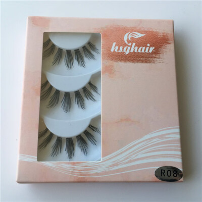 

HUISGHAIR transparent stem simulation human hairlash eyebrow sharpening airy thick&long simulation false eyelashes 14516