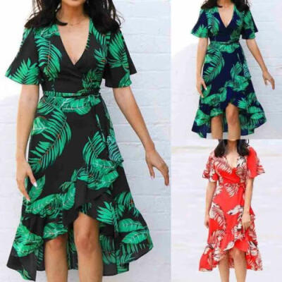 

Summer Womens Boho Maxi Dress Lady Evening Cocktail Party Beach Dress Sundress