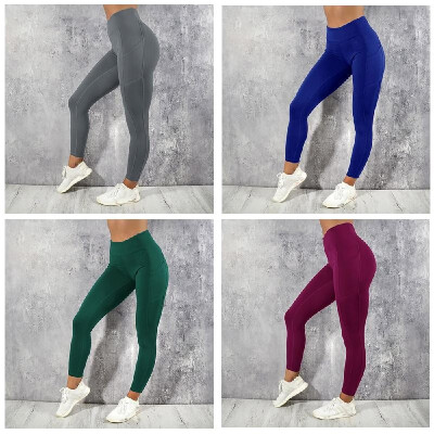 

Women Yoga Pants Elastic Sport Thin Fleece Slim Capris Quick Dry Trousers Skinny Gym Leggings