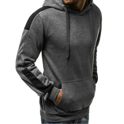 

Men Gym Hoodie Long Sleeve Hoodies Sweatshirt Casual Workout Pullover Top Coat