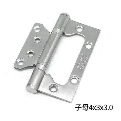 

Jinrongda stainless steel mother-in-law hinge 4 inch bathroom room door mother hinge thickening mute flat hinge 433 child hinge
