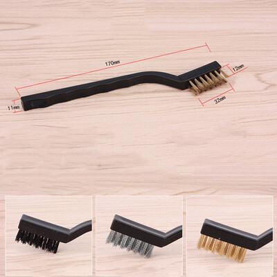 

3PcsSet Steel Brush Set Small Cleaning Brushes Wire Rust Sparks Fine Scrub