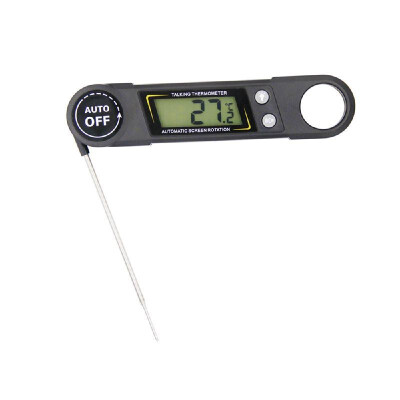 

Waterproof Digital Instant Read Meat Thermometer Voice Report with 42〃 Folding Foldable Probe Calibration Function for Kitchen Co