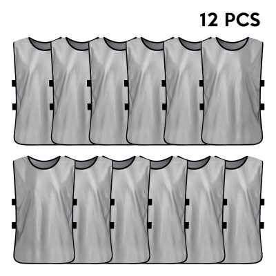 

12 PCS Kids Soccer Pinnies Quick Drying Football Jerseys Youth Sports Scrimmage Practice Sports Vest Team Training Bibs