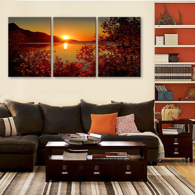

Yc Special Design Frameless Paintings The Setting Sun of 2