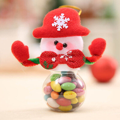 

New Fashion Christmas Decorative Creative Supplies Christmas Mini Candy Jar With Lanyard Christmas Tree Pendants