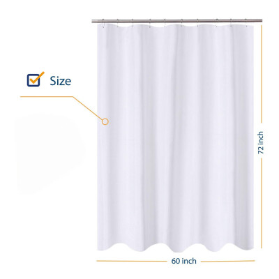 

Siaonvr Fabric Shower Curtain 72x60 Mildew Resistant Washable Water Repellent Spa Bath