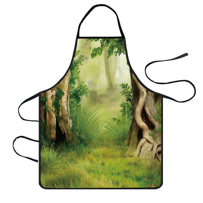 

Toponeto Home Women Waterproof Cute Cartoon Kitchen Restaurant Cooking Bib Apron Aprons