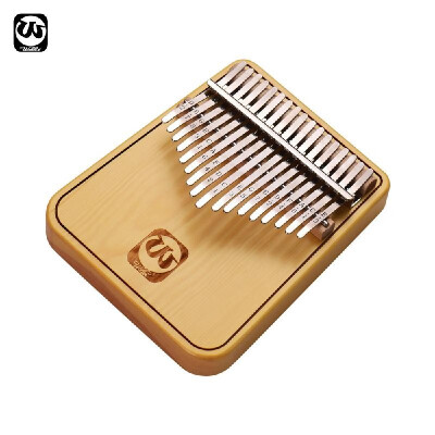 

Waltert WK-17PD Portable 17-key Kalimba Thumb Piano Mbira Spruce Wood with Backside Stand Musical Gift for Students Beginners