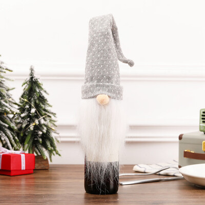 

Tailored Festive Christmas Wine Bottle Cover Santa Sack Holder Present Gift Bag