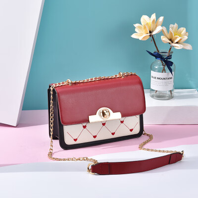 

Chain Little Girl Spring&Korean Edition Fashion Baitao Slant Bag Girls One Shoulder Colour Small Square Bag