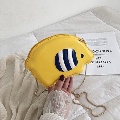 

Cartoon bag female 2019 summer new wave cute cute little elephant personality girl chain shoulder messenger bag small bag