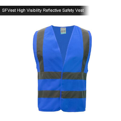 

SFVest High Visibility Reflective Safety Vest Reflective Vest Workwear Security Working Clothes Day Night Motorcycle Cycling Warn