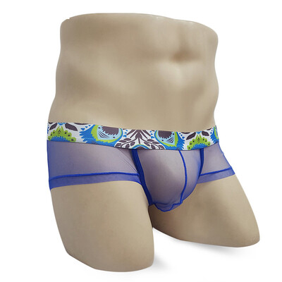 

Men Printed Low Rise Mesh Bulge Pouch Lingerie Underwear Breathable Sexy Briefs