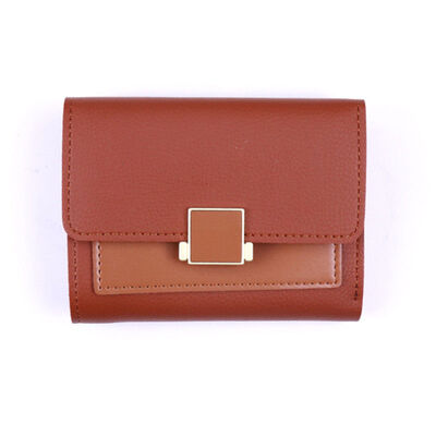 

2019 New Style Fashion Hot Women Lady Clutch Leather Wallet Short Money Holder Phone Bag Case Purse Patchwork