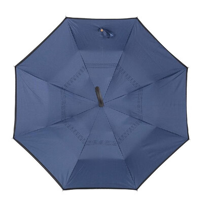 

Cshaped Handle Windproof Reverse Folding Umbrella Double Layer Man Women Sunny Rainy Car Inverted Umbrellas Double Layer Anti UV