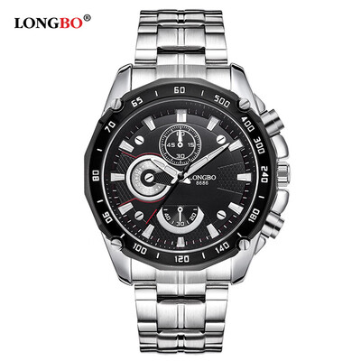 

High-end business fashion steel belt tide mens watch luminous pointer waterproof mens watch 8686