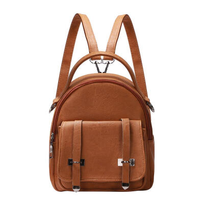 

PU Leather Small Backpack Women Shoulder Travel Bags School Girl Rucksack