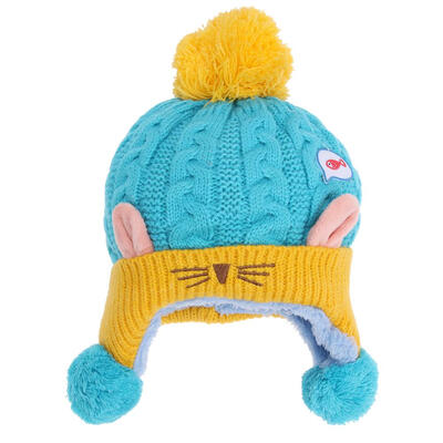 

Baby Winter Hat Warm Infant Cap Boys Girls Animal Cat Ear Kids Crochet Cap