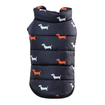 

Cool Pet Dog Warm Cloth British Style Jacket Coats with Fur Collar Small Medium Dogs Puppy Autumn Winter Cloth Dog Clothes