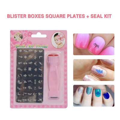 

Toponeto DIY Nail Art Stamping Stamper Scraper Image Plate Transfer Manicure Tool