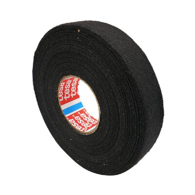 

Insulation Tape Black High Temperature Resistant Automotive Wiring Harness Tape Adhesive Cloth for Cable Harness Car Auto Heat Sou