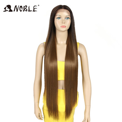 

Noble Hair Wigs For Black Women Straight Synthetic Lace Front Hair 38 Inch Ombre Lace Front Wig Cosplay Blonde Lace Front Wig