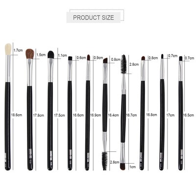 

〖Follure〗New Arrival 10Pc Mermaid Foundation Eyeshadow Contour Eye Lip Makeup Brushes Set