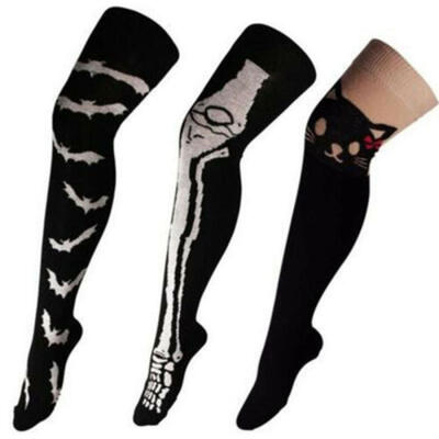 

Women Girls Over The Knee Long Socks Thigh High Stocking Halloween Fancy Dress